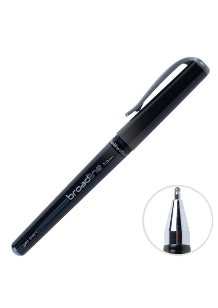 Scrikss Roller Kalem Broadline Jel 1.0MM Siya 12l 